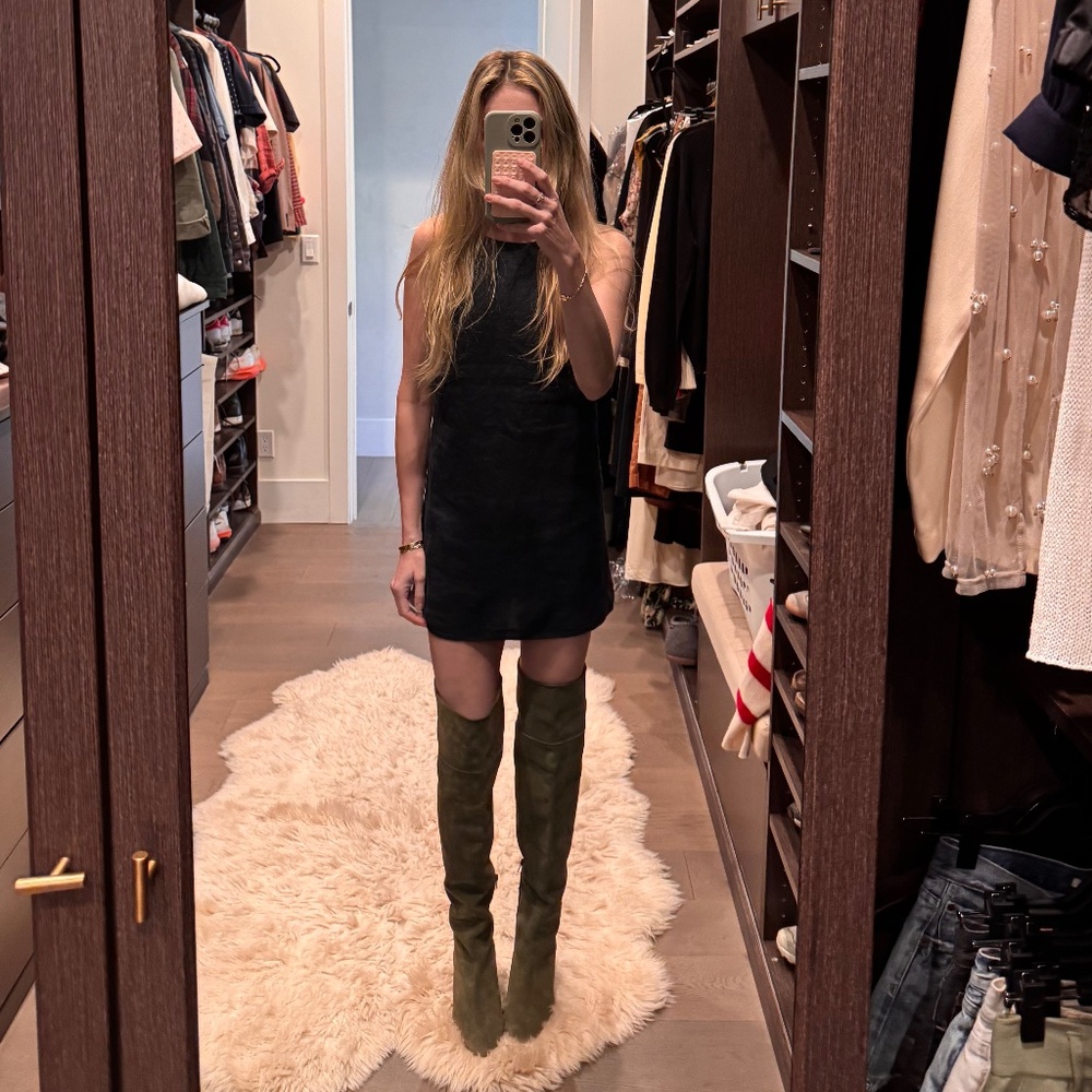 SEZANE ANAELLE  SUEDE THIGH HIGH BOOTS